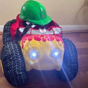 Kids' Yellow and Red Plush Car Costume